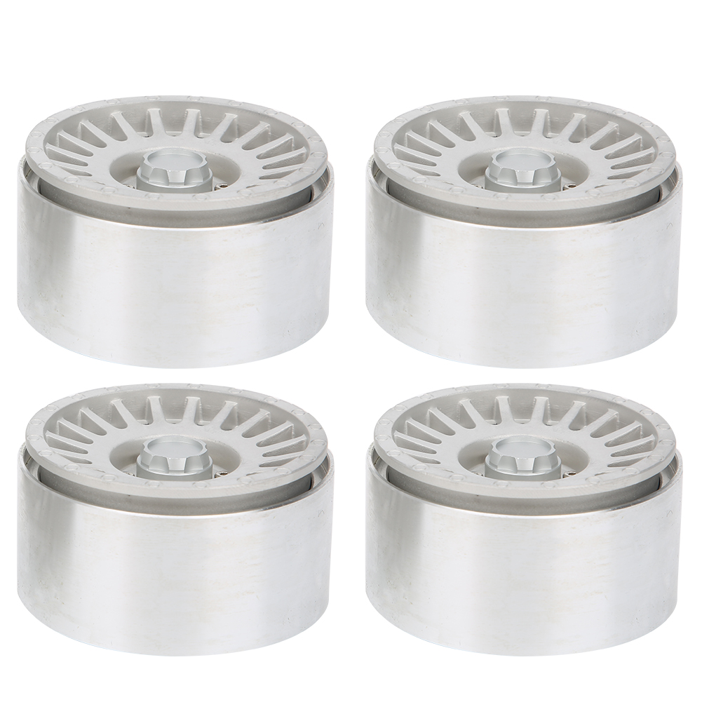 Stück 2,2-zoll-aluminiumfelgen Für 1/10 Rc-crawler-cars Axial Trx4 Scx10 Silber