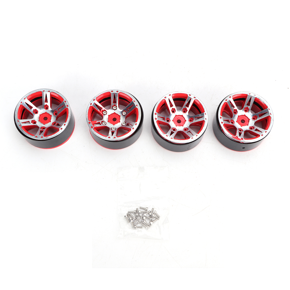 Stück 5,2 Cm Hochfeste Rote Metallfelgen Für 1/10 Rc-modelle