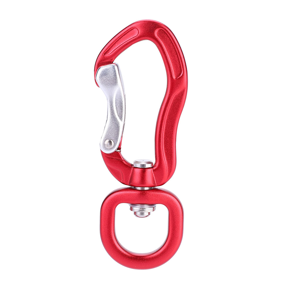 Multifunktionaler Karabiner Aus Aluminiumlegierung Für Sicheres Wandern, Roter D-ring