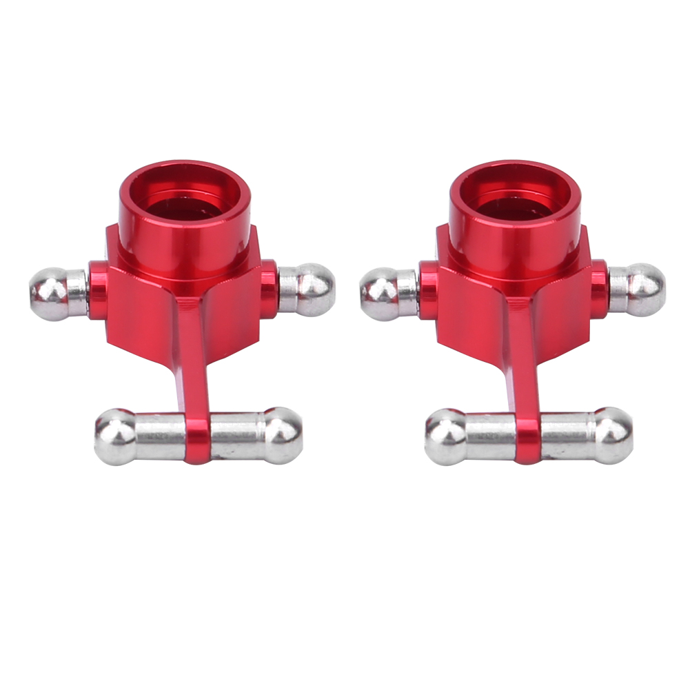 Stück Rote Lenkradkappen Aus Aluminiumlegierung, Verbessertes Zubehör Für Wltoys 1/28 Rc-modelle K969, K979, K989, K999, Vorderachse