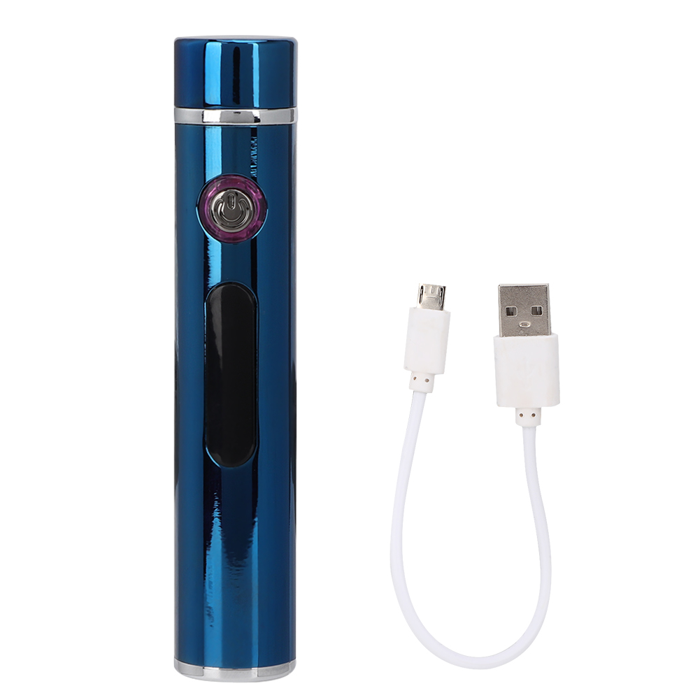 Mini-usb-wiederaufladbares, Flammenloses Led-feuerzeug Mit Eisblauer Leistungsanzeige