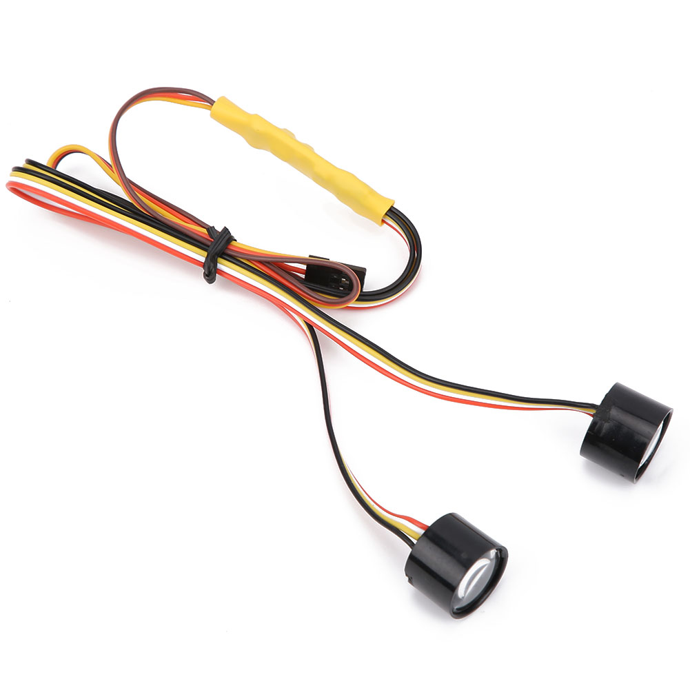 Mehrfarbiger Led-scheinwerfer Für 1/10 Rc-modellautos – Tuning-zubehör Für Crawler