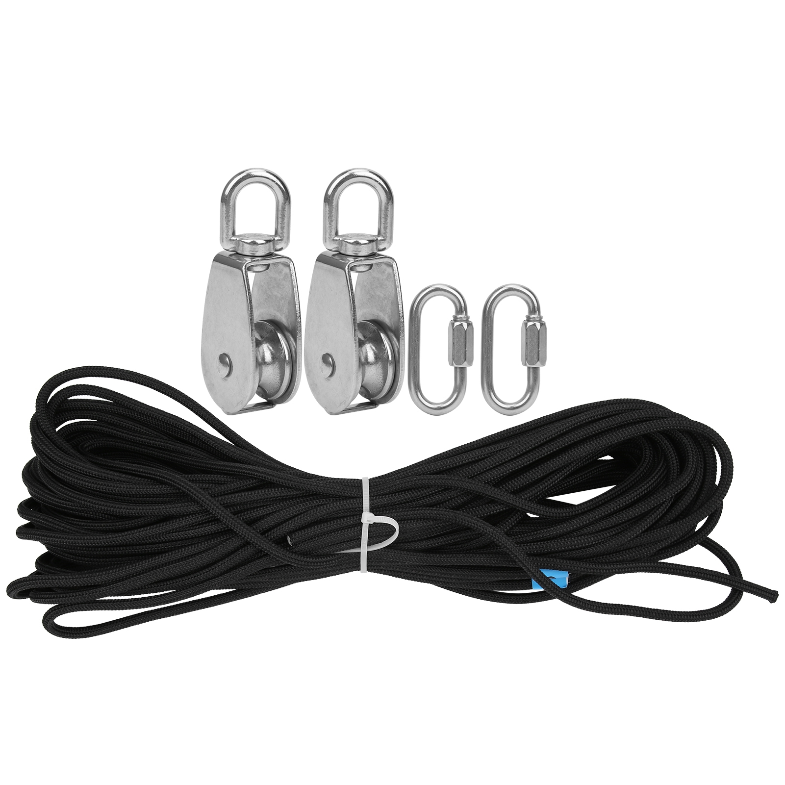 25-mm-einzelrollenset Mit 30 M Nylonseil Und 2 Pvc-karabinern (zubehör)