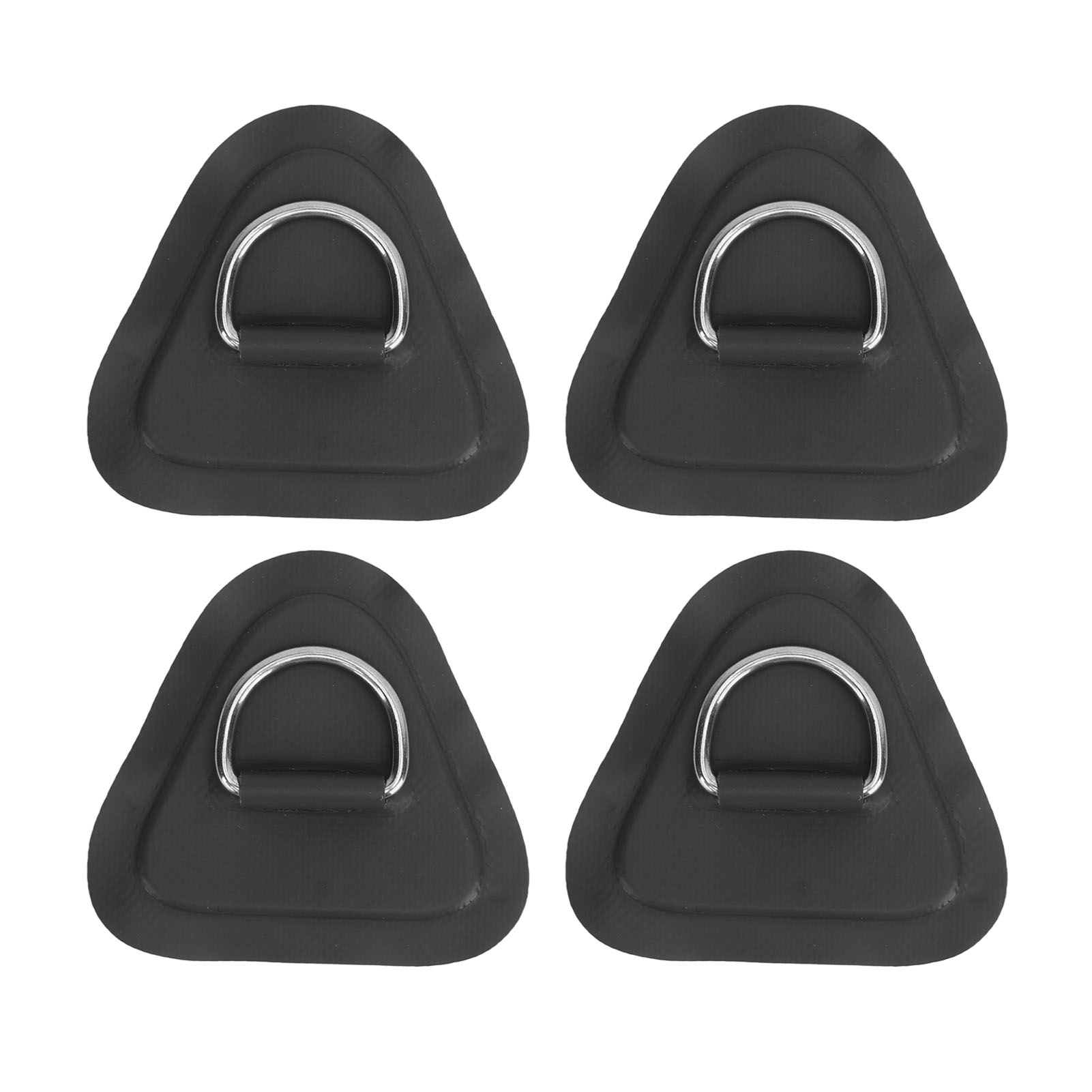Stück Edelstahl-d-ring-patches Für Schlauchboote, Surfbretter, Kanus Und Stand-up-paddleboards – Schwarz