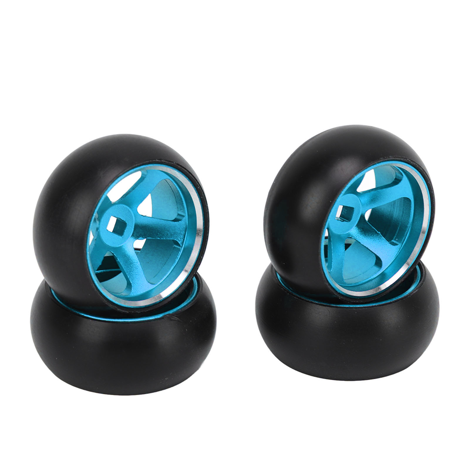Stück Blaue Aluminiumfelgen Für Rc-driftreifen – Kompatibel Mit Wltoys K989, K969, P939, 28413 (maßstab 1:28)