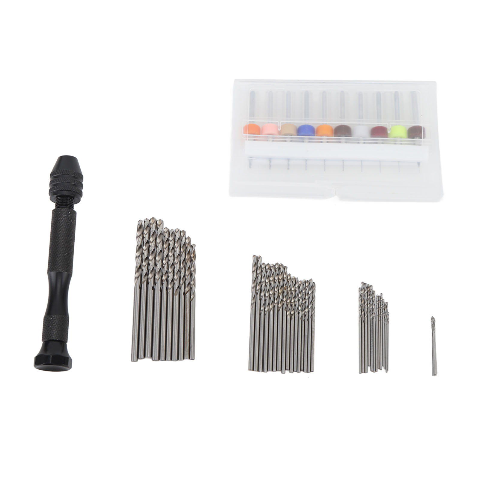 57-teiliges Handbohrer-set Mit Dorn, 46 Mikrobohrern Und 10 Mini-leiterplattenbohrern (0,1–1 Mm) Für Modellbau Und Schmuckherstellung