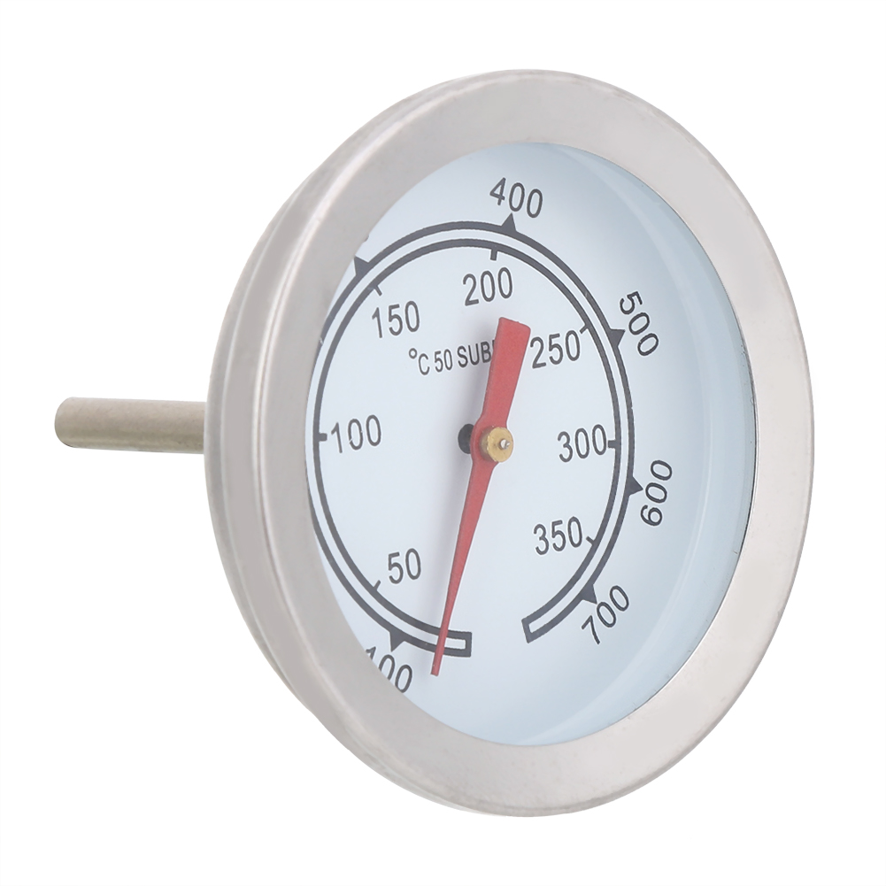 Grillthermometer Aus Edelstahl, 100-700°f, Analoge Skala Mit Zwei Skalen Für Präzises Kochen