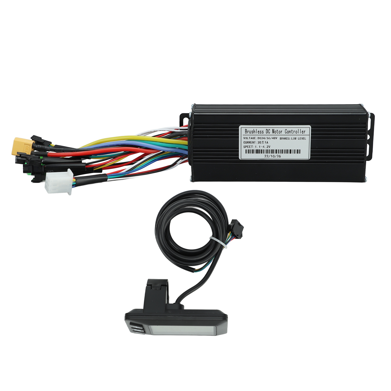 1500w 30a E-bike-controller-kit Mit Lcd-bildschirm, 3-modus-sinuswellen-umwandlung Für 24v, 36v Und 48v - Ersatzteil