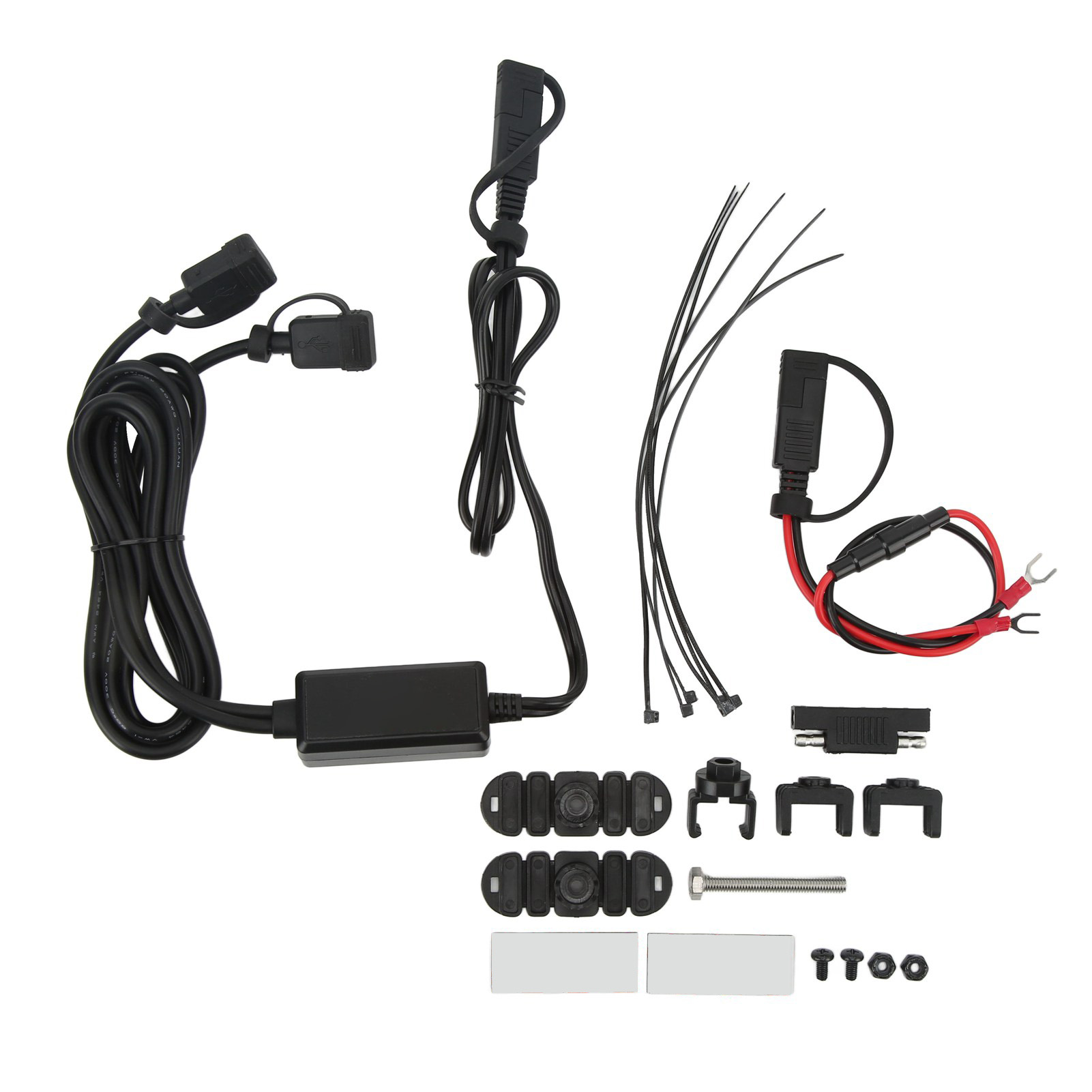 Schnellladegerät Mit Zwei Usb-anschlüssen Für Motorräder Mit Smart-chip, Sae-zu-usb-adapter Für Smartphones Und Tablets