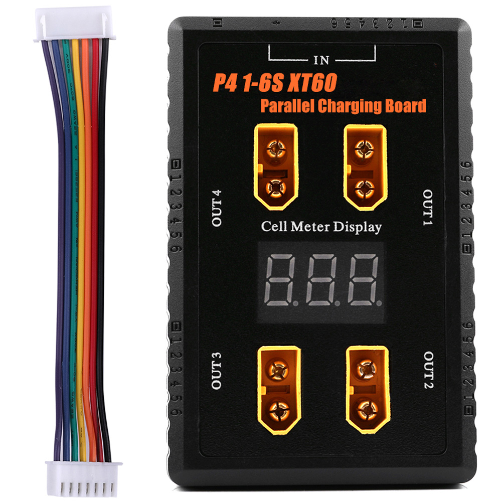 Symmetrische Parallelladeplatine Für 1-6s Lipo-akkus, 40 A Eingang Mit Xt60-anschluss
