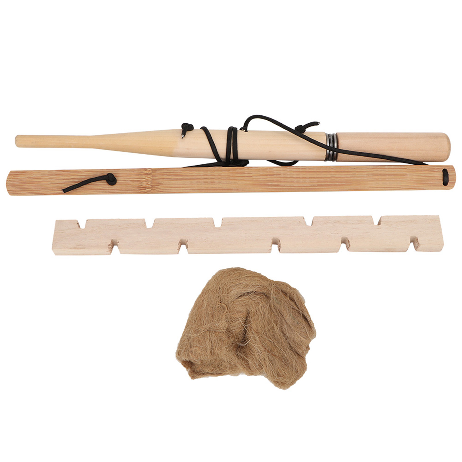 Notfall-feuerstarter-set Für Holz - Bohrer Und Feuerstarter Für Camping (1 Person)
