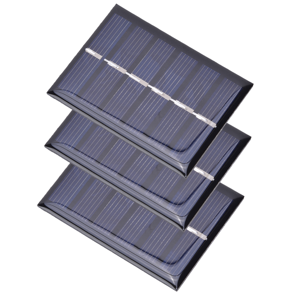 3-teiliges Polysilizium-solarpanel 100 Ma 0,3 W Zum Laden Kleiner Elektronischer Geräte 65 X 48 Mm