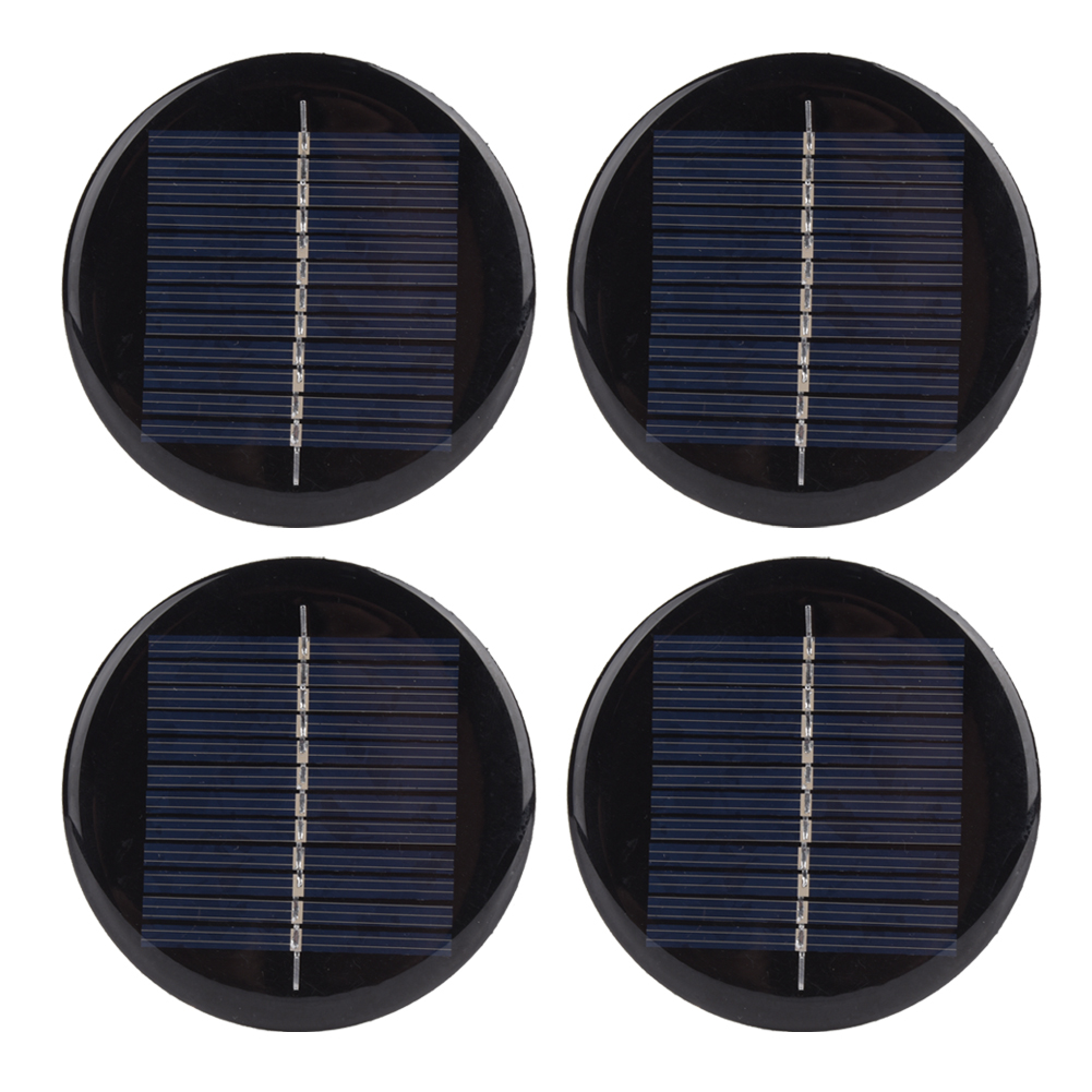 Stück 6v 80mm Runde Tragbare Stabile Effiziente Polykristalline Silizium-solarpanels