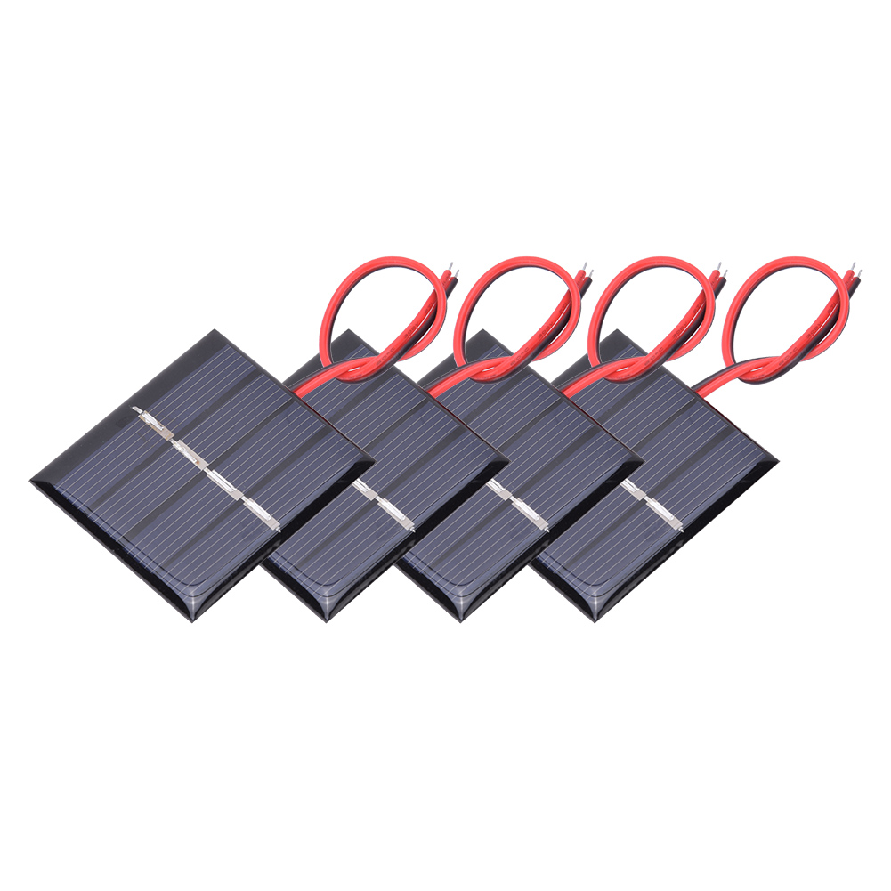 Solarmodule 0,36 W 2 V Mit Kabeln Zur Stromversorgung Kleiner Elektronischer Geräte