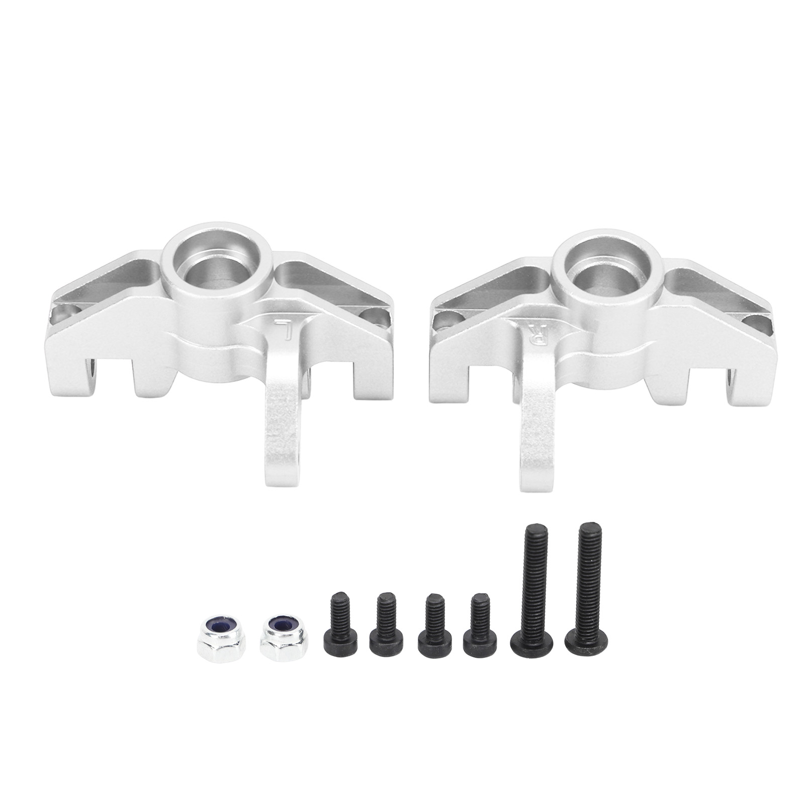 Professionelle Rc-lenkungsteile Aus Aluminiumlegierung Für Losi Hammer Rey U4 Rock Racer 1/10 - Silber
