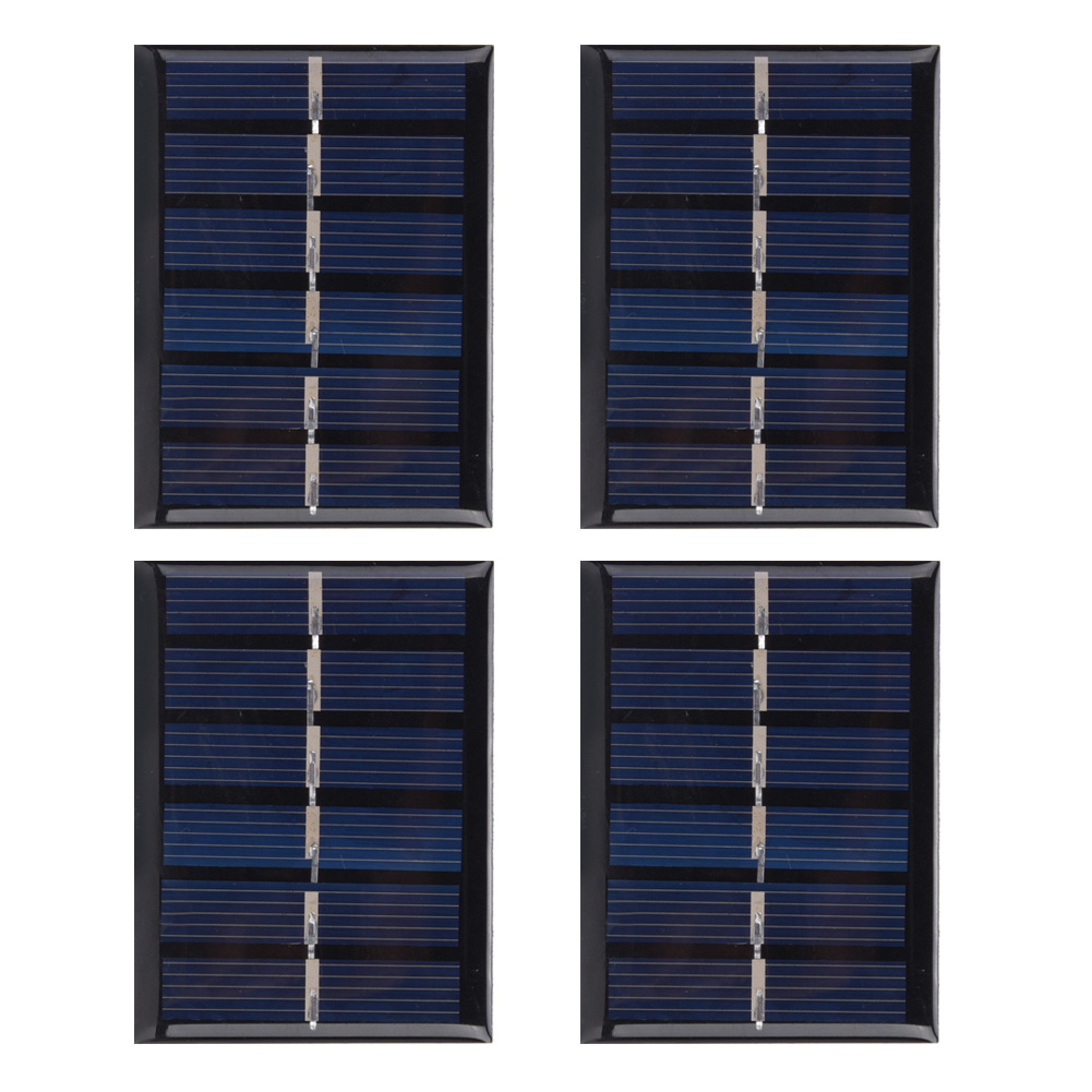 Diy 3v 0,3w Polykristalline Solarzellen Mit Kabel Für Sicheres Laden 65x48mm
