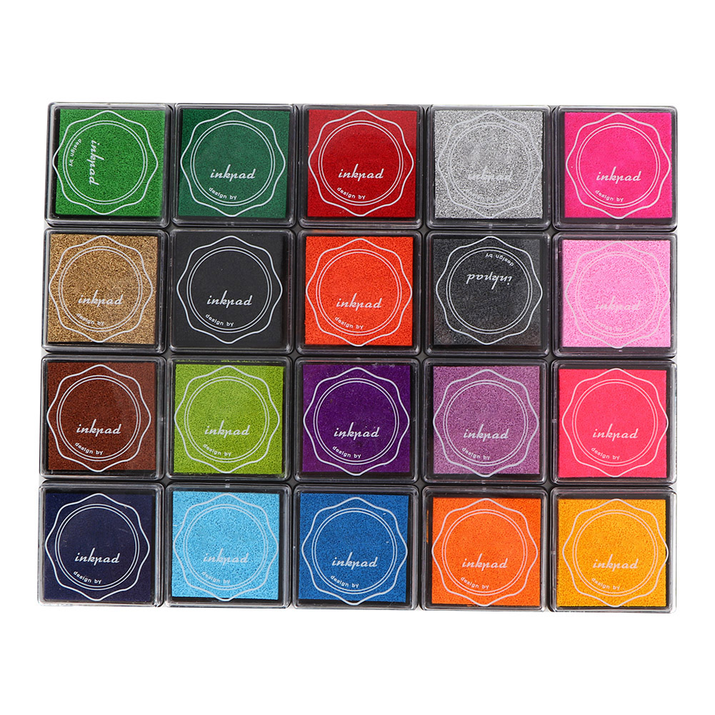 Mehrfarbiges Stempelkissen – 20 Leuchtende Farben Zum Scrapbooking Und Verzieren