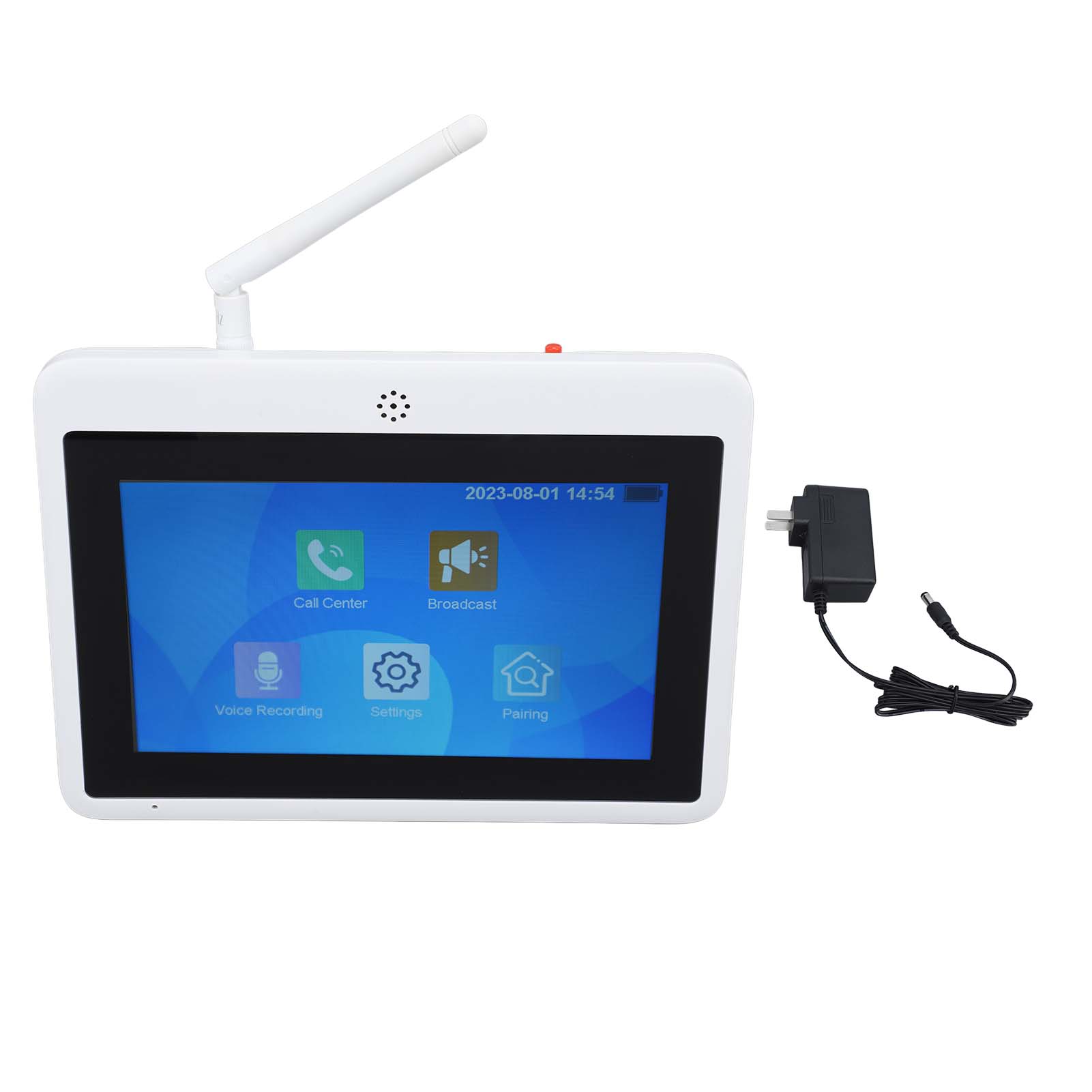 Drahtloses 2-wege-intercom-system Mit 7-zoll-kapazitivem Touchscreen, Raumkommunikation, 100-240v-netzteil, Us-stecker.