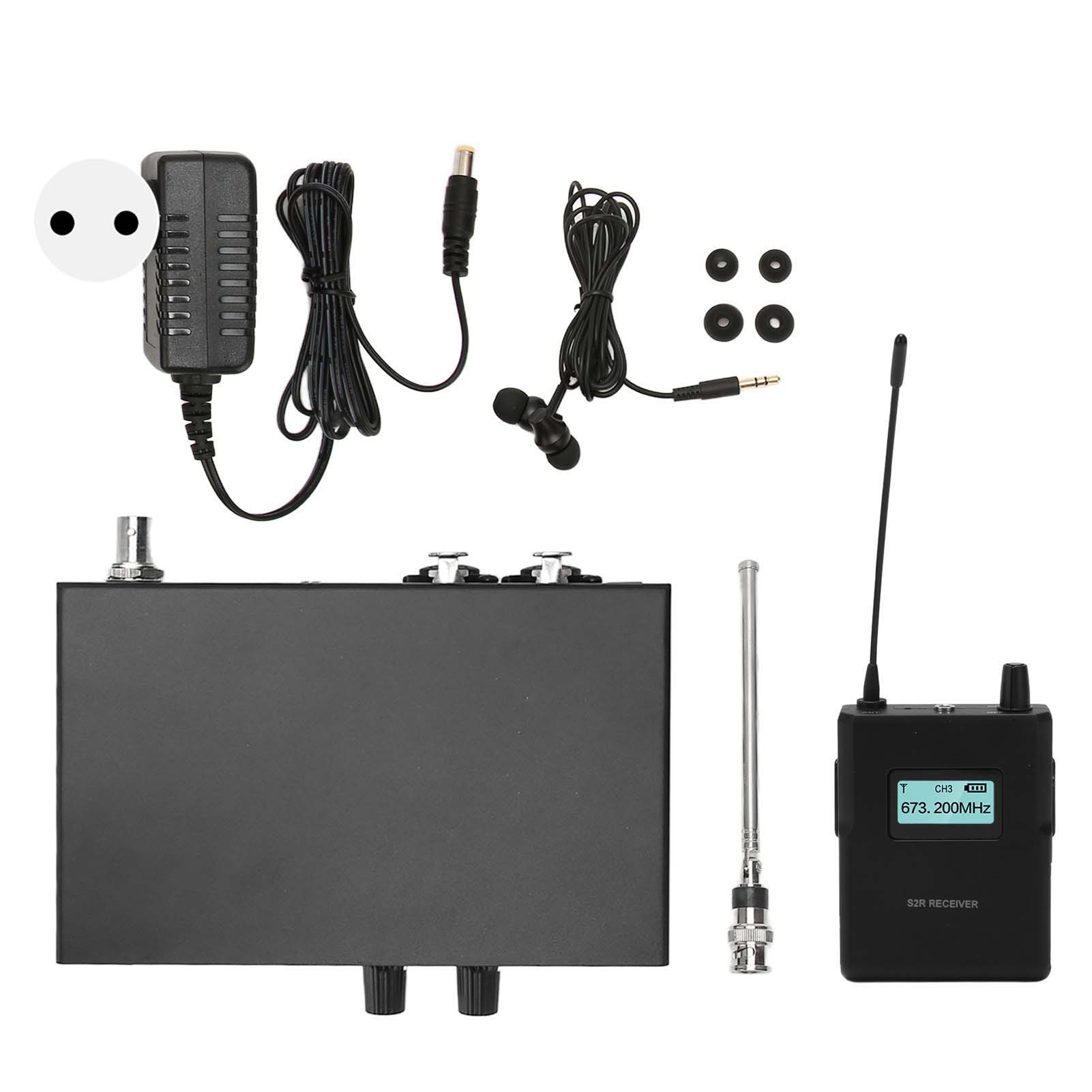 Uhf 863-865mhz Stereo-funküberwachungssystem Mit Kopfhörern Und 100-240v Eu-stecker