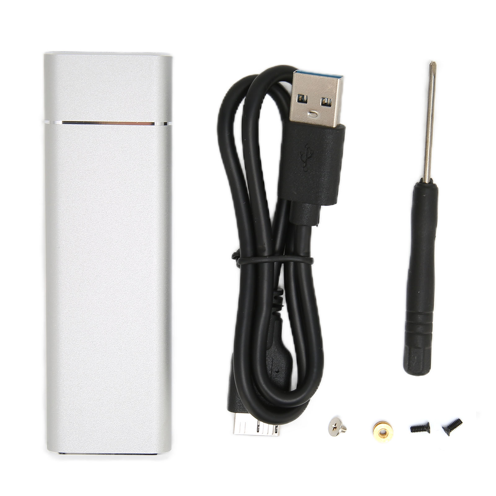 Externes Gehäuse Für M.2 Nvme Auf Usb 3.0 (5 Gbit/s), Tragbar Und Stabil Für Ssds, Kompatibel Mit Windows Und Macos, Grau