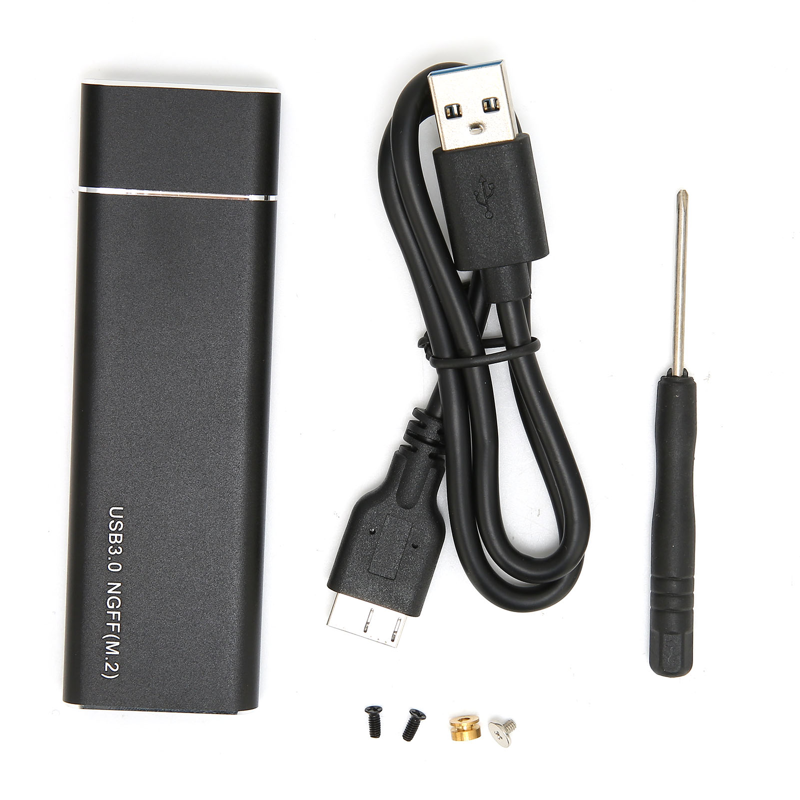 Externes Gehäuse Für M.2 Nvme Auf Usb 3.0 (5 Gbit/s), Tragbar Und Stabil Für Ssds, Kompatibel Mit Windows Und Macos – Schwarz