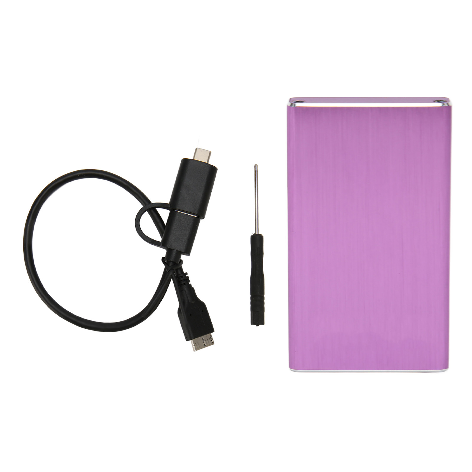 Externes Msata-zu-usb-3.0-6-gbit/s-gehäuse, Uasp, Plug & Play, Led-anzeige, Für Msata-ssds, Laptops, Lila