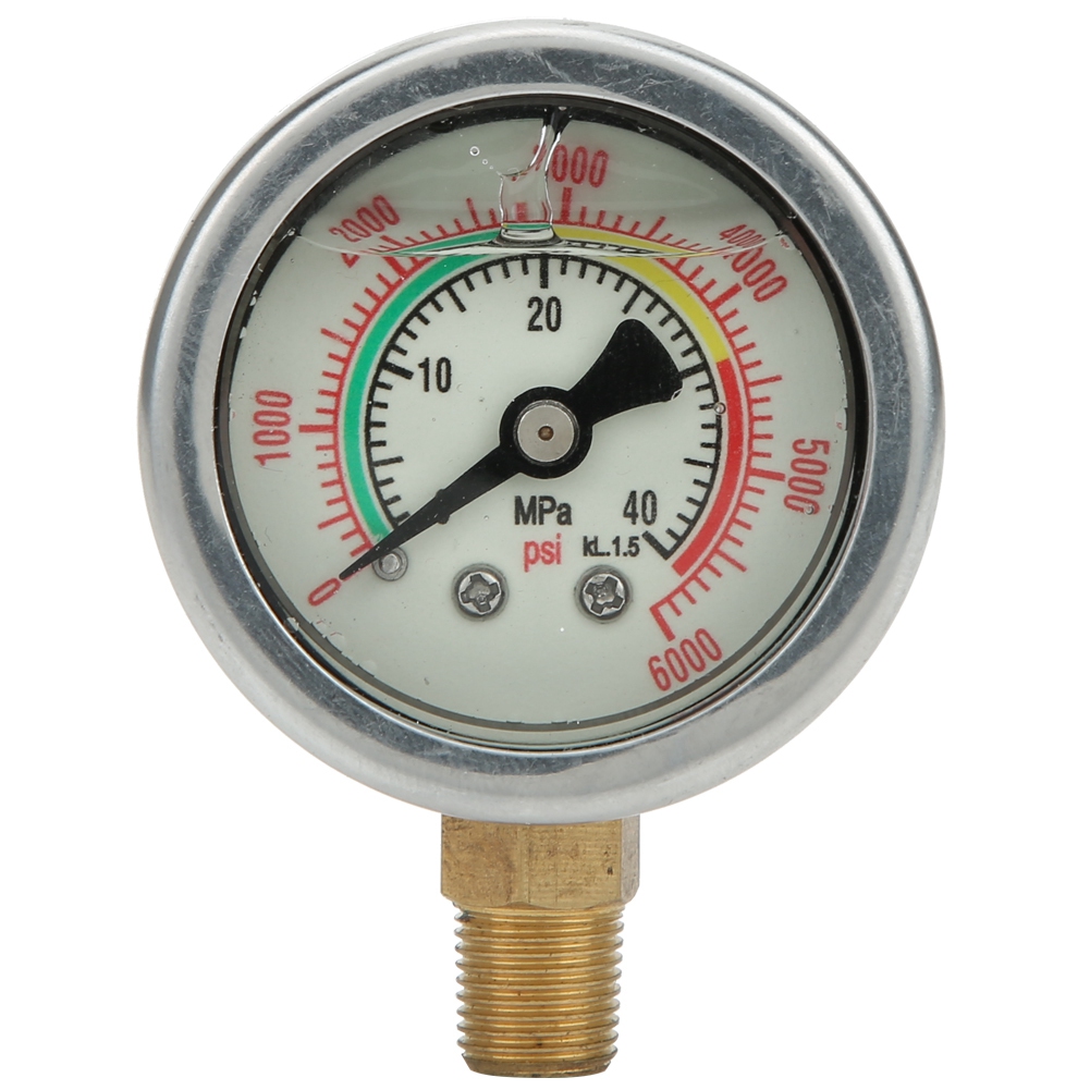 Manometer Aus Edelstahl M10x1 Mit 1/8npt-gewinde Hinten Für 40-mpa-kompressoren, Stoßfest