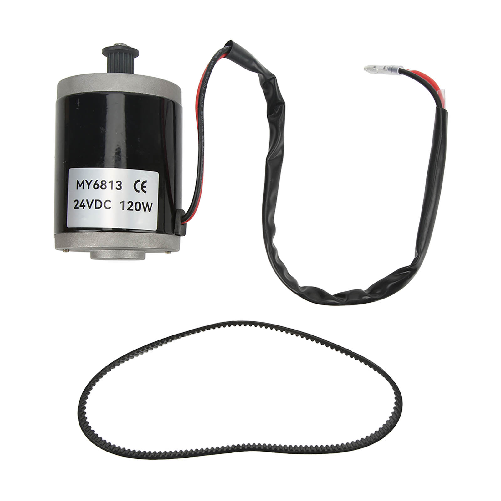 24v 120w Bürsten-elektromotor Mit 420 Aluminiumriemen Für Elektroroller