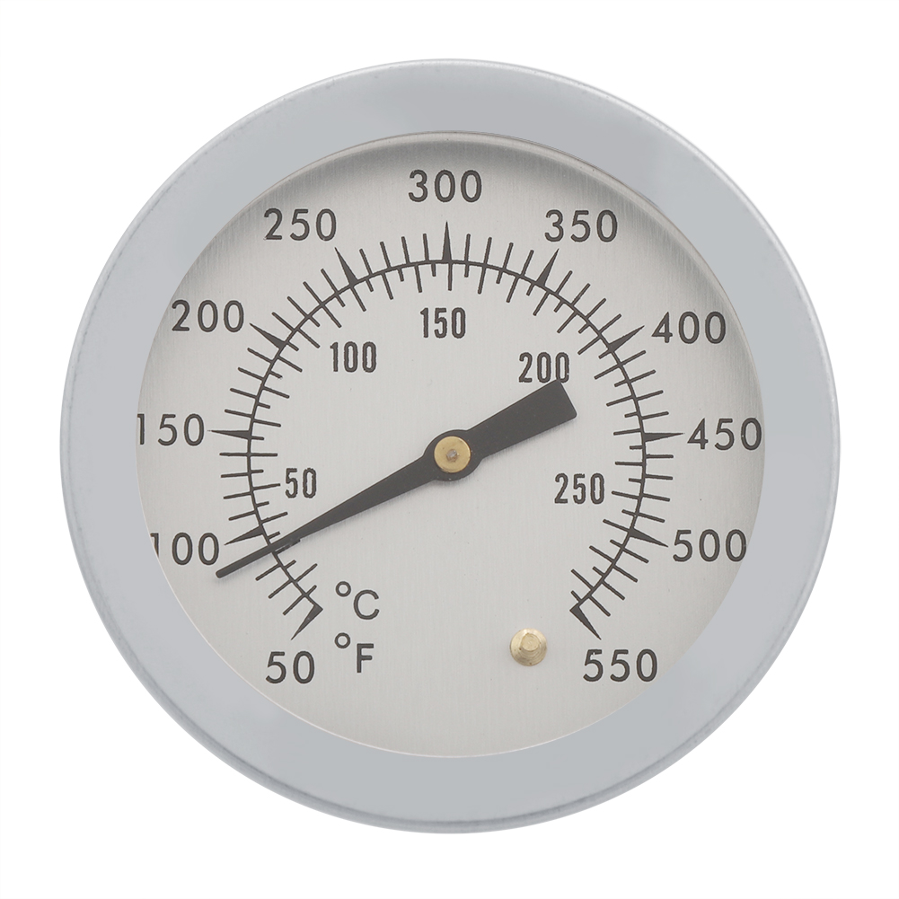 Analoges Thermometer Mit Skala Für Grill Und Smoker, Doppelte Skala Von 50 Bis 550°f, Präzises Temperaturmessgerät.