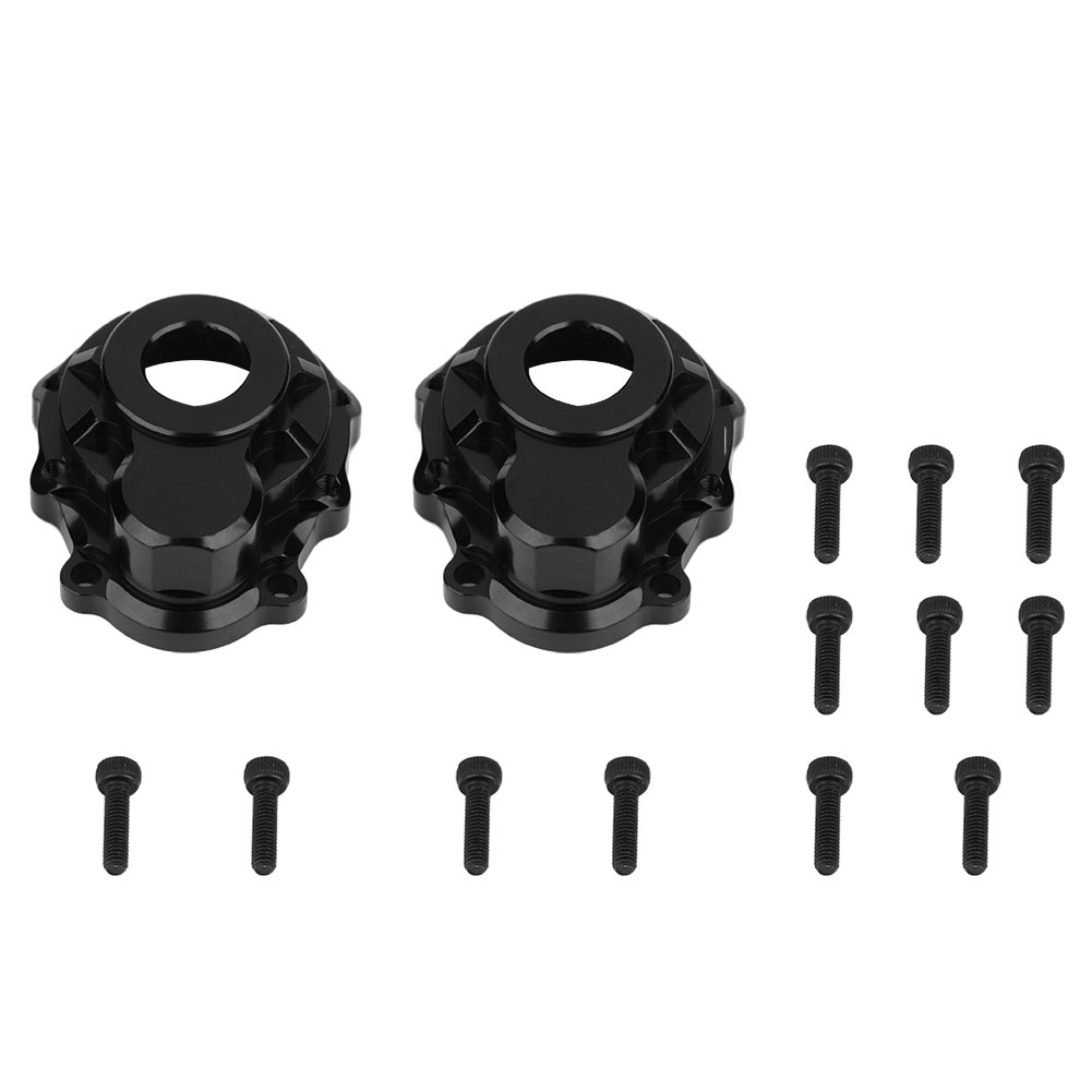 1 Paar Radkappen Aus Aluminiumlegierung Für Vorder- Und Hinterachse Für Traxxas Trx-4 1:10 Rc-car (schwarz)