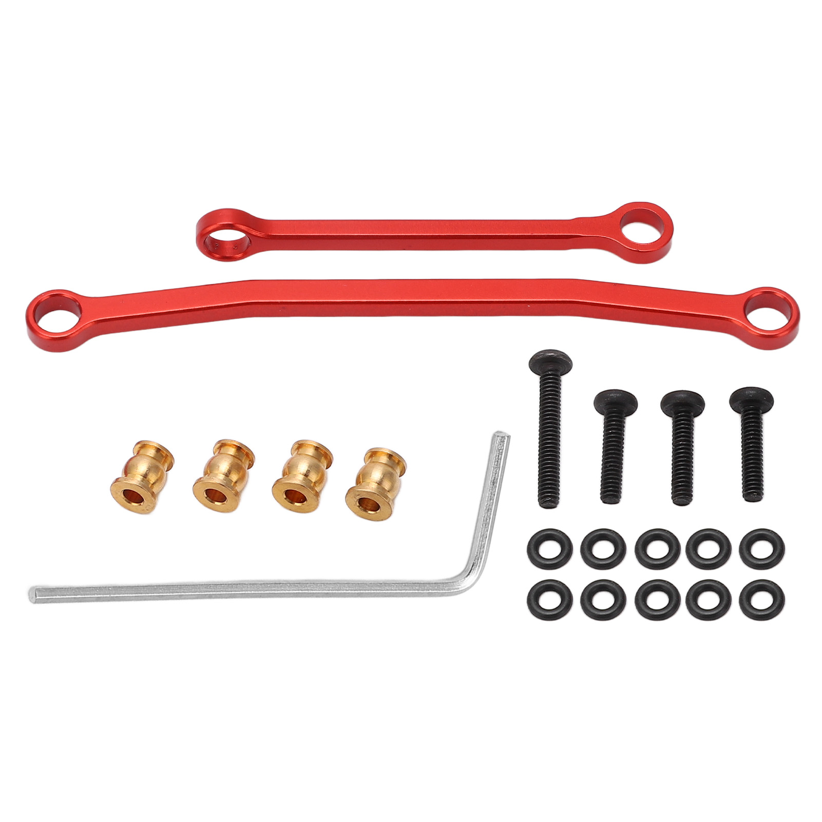 Hochpräzises Lenkgestänge-set Aus Aluminiumlegierung Im Maßstab 1:24, Einfache Montage Für Fms Fcx24 Crawler, Rot