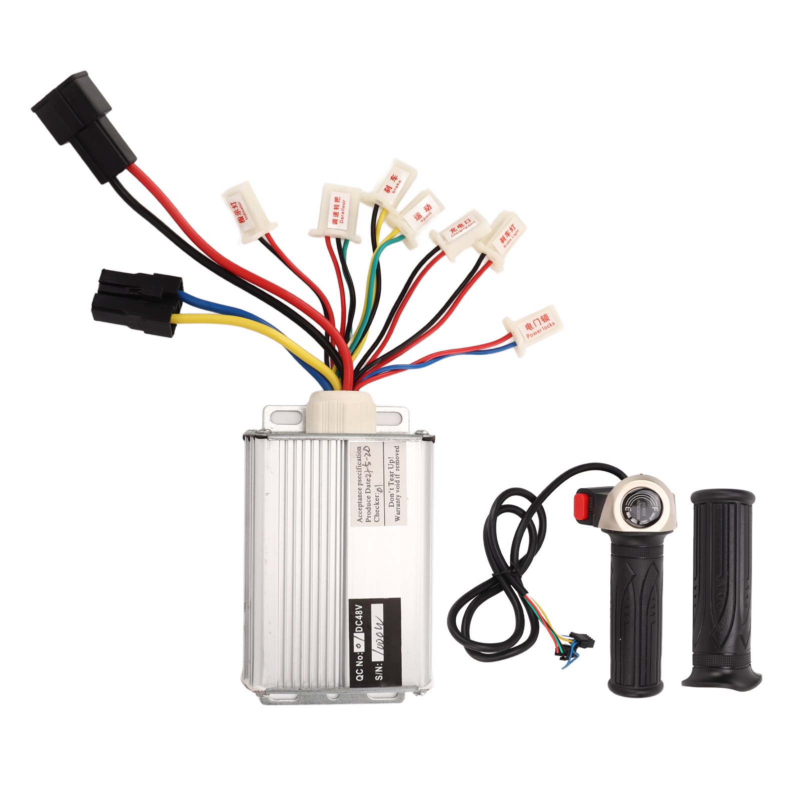 Elektrischer Controller-satz Aus Aluminiumlegierung Mit Gummigasgriff Für 48v 1000w Elektrofahrräder Und Motorräder