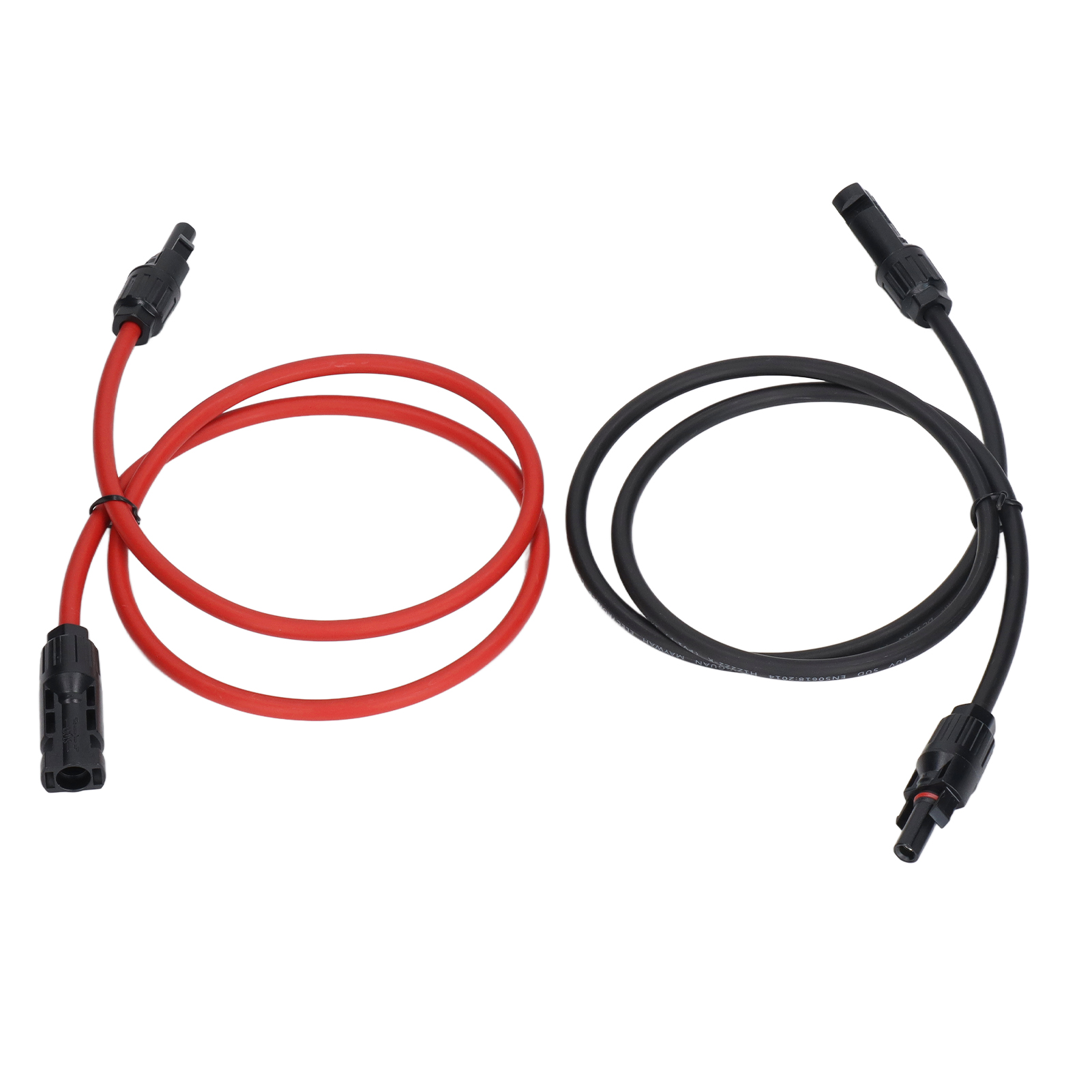 2-teiliges 10awg 6mm² Solar-verlängerungskabel, 1 M, Rot Und Schwarz, Für Solarmodule, 1000 V Dc