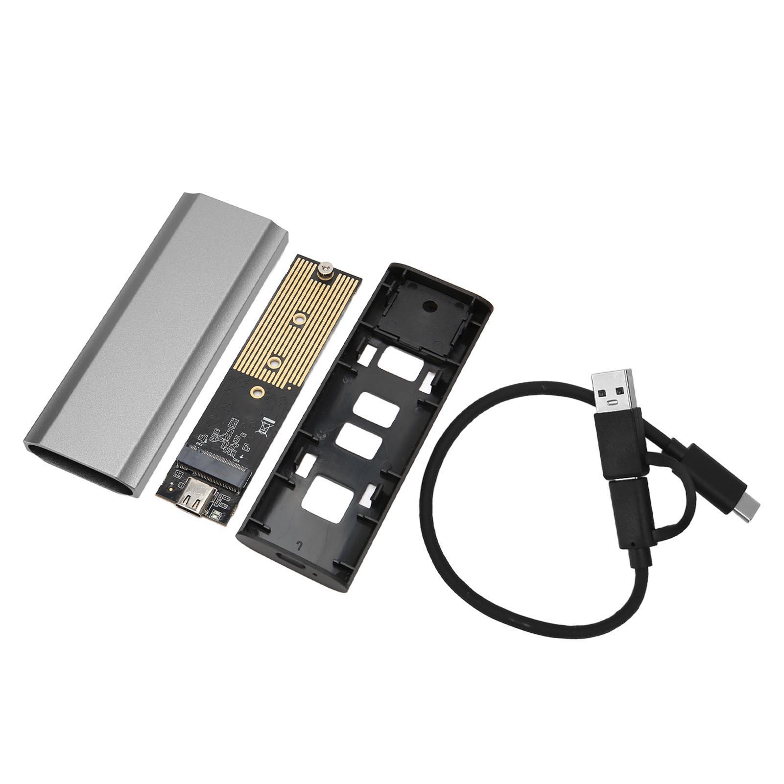 Externes M.2 Nvme/sata Usb-c 10 Gbit/s Gehäuse, Kompatibel Mit 2230/2242/2260/2280, Grau