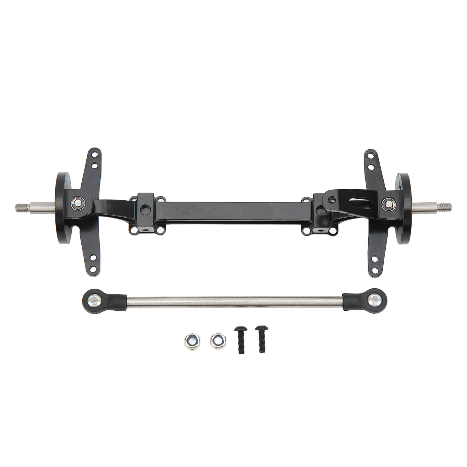 Spurstangensatz Für Die Vorderachse Aus Aluminiumlegierung Und Stahl Für Tamiya 1/14 Rc-cars, Schwarz