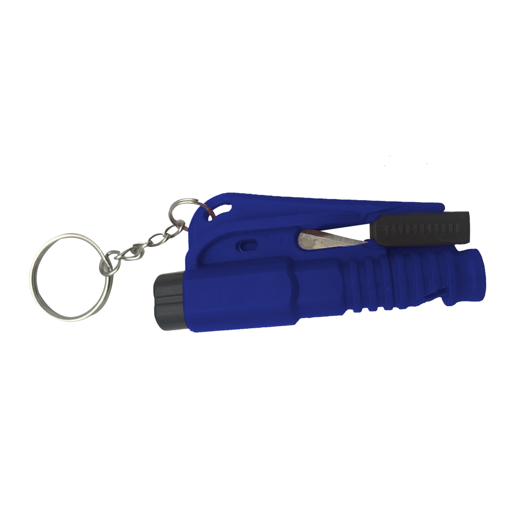 3-in-1-sicherheitshammer, Blau – Scheibenbrecher, Gurtschneider Und Notfallpfeife