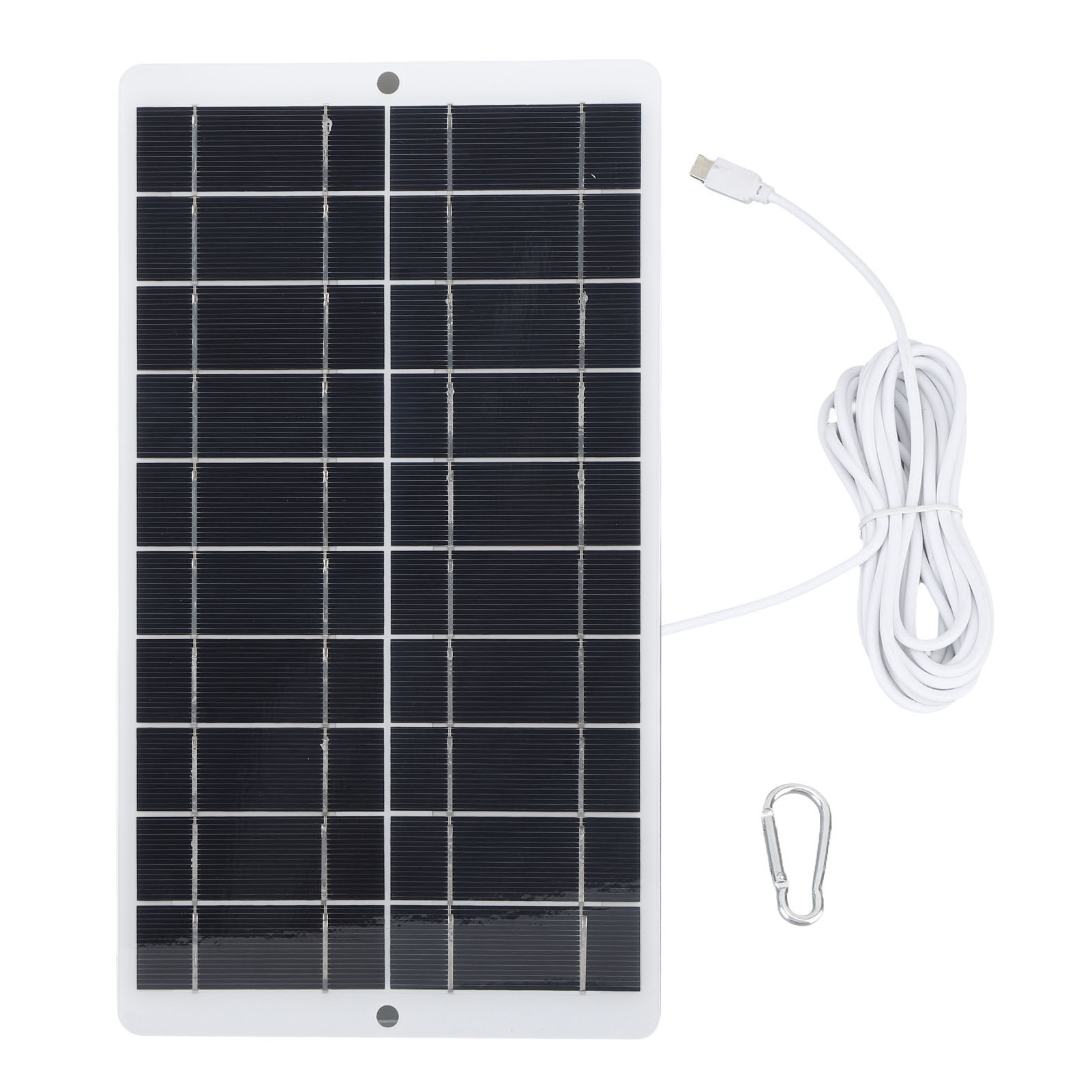 Tragbares 8w 5v Solarpanel Mit Typ-c-ausgang, Solarladegerät Für Handy, Kamera, Straßenlaterne, Geringer Stromverbrauch.