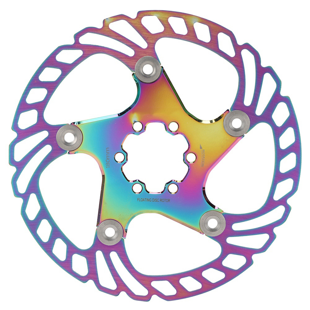 6-loch-bremsscheibe Für Mountainbikes, 180-mm-rotor In Farbiger Ausführung