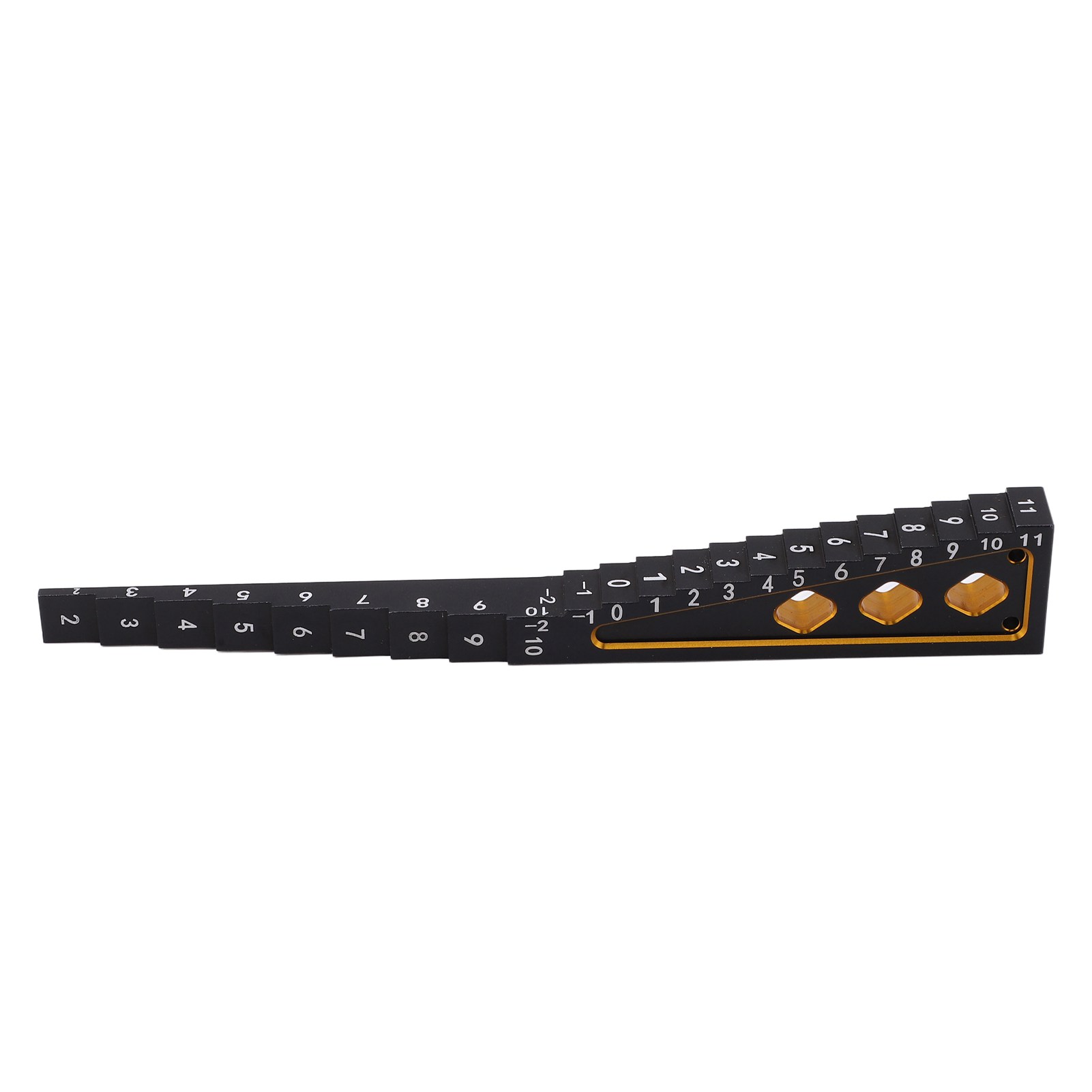 Fahrzeughöhenmesser Aus Aluminiumlegierung Für 1/8- Und 1/10-rc-cars, Präzise Und Langlebig, Schwarz-goldene Farbe