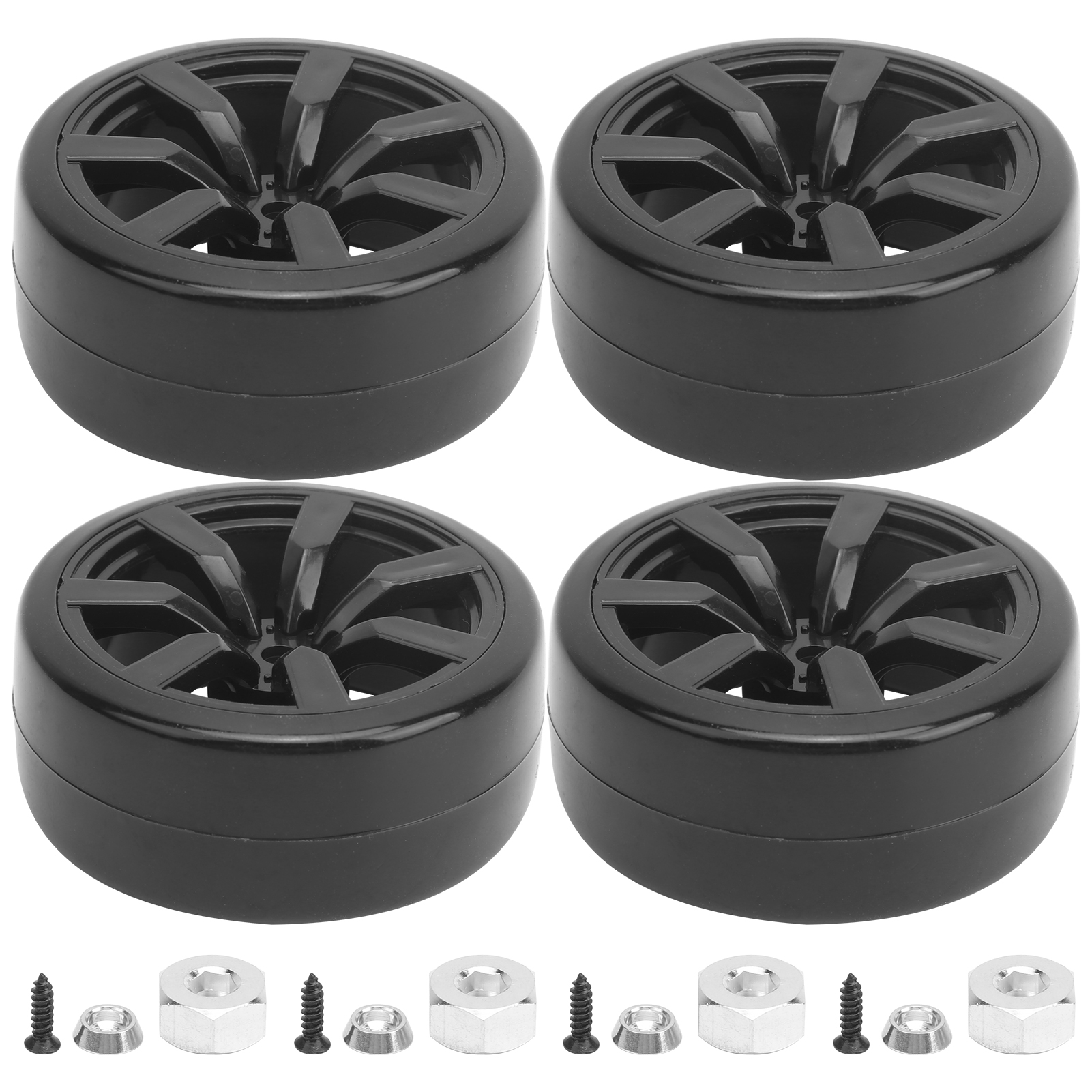 X 63 Mm Gummireifen Für Rc-drift, Kompatibel Mit Wpl D12 (015bl) – 4er-set