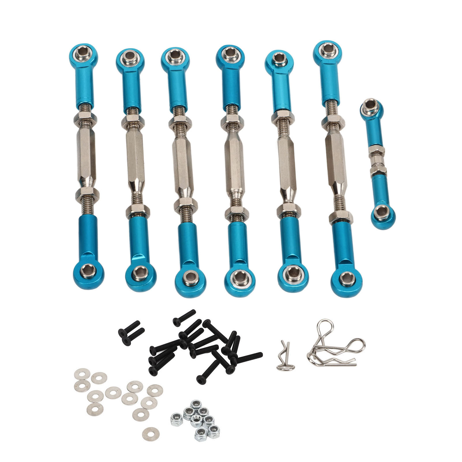 Lenkgestänge-set Aus Aluminiumlegierung Für Traxxas Slash 1/10 – Blaue Upgrade-teile