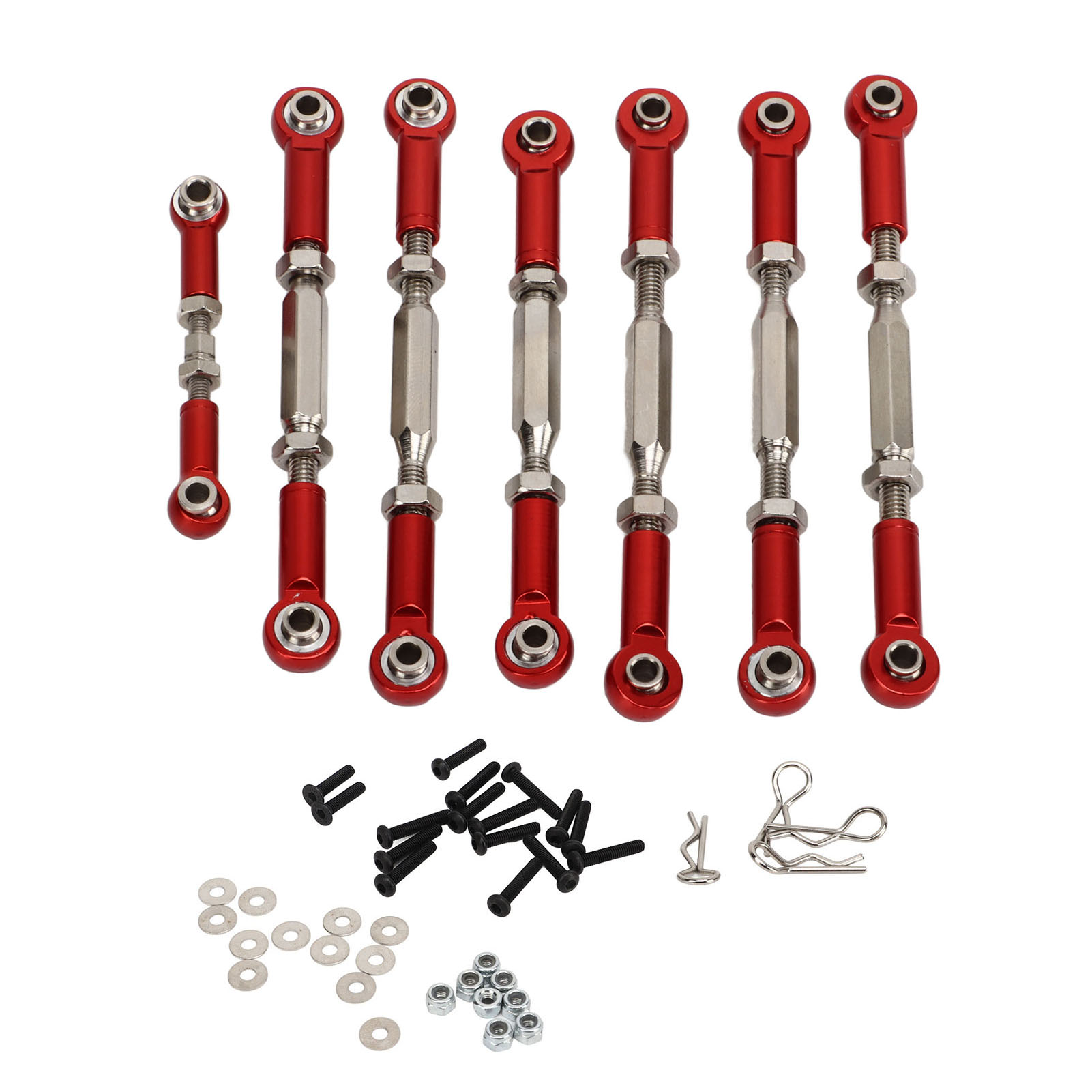 Lenkgestänge-set Aus Aluminiumlegierung Für Traxxas Slash 1/10 – Rote Upgrade-teile