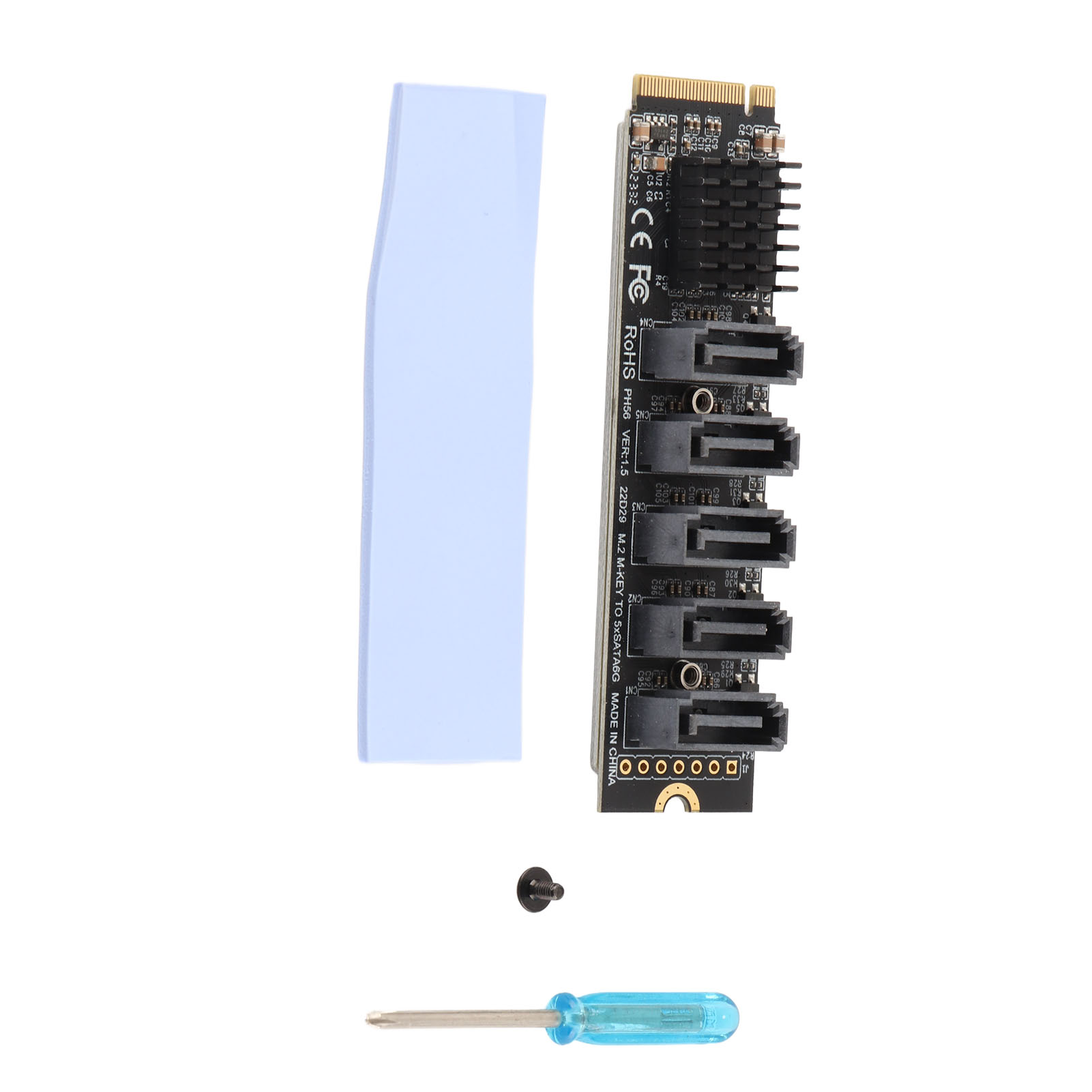 Pcie M.2 Zu Sata 3.0 Adapterkarte, Konverter Für Festplatten, Kompatibel Mit Windows, Linux Und Macos.