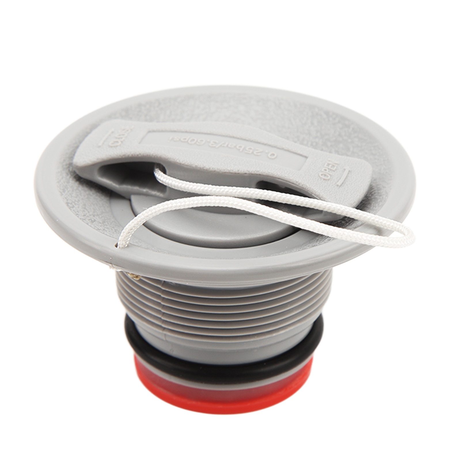 2-teilige Ventilkappe Für Kajak, Schlauchboot Und Floß – 8-zahn-kappe Mit Seil Und Deckel