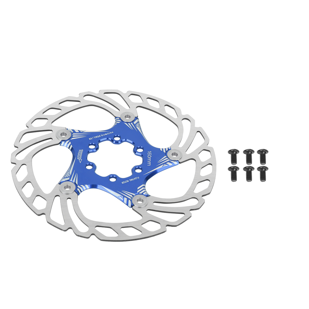 Blaue 160-mm-scheibenbremsbeläge Für Mountainbikes Aus Metall – 5-loch