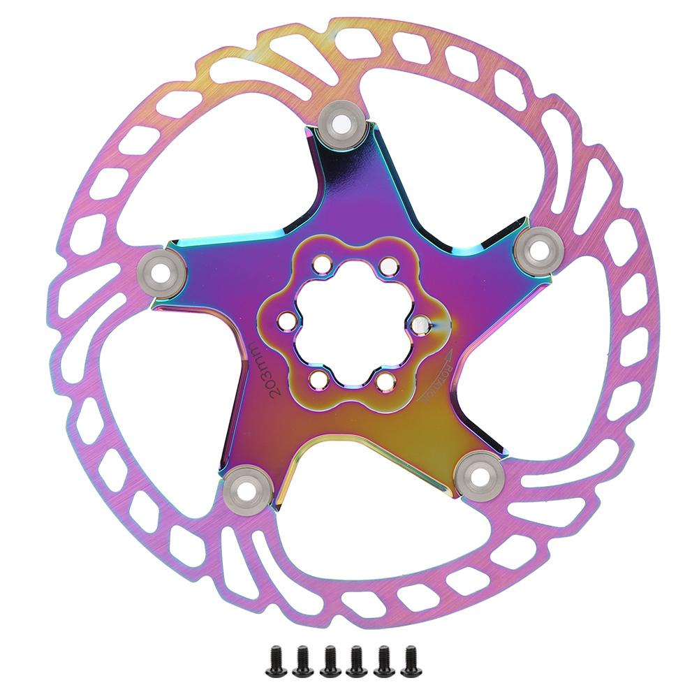 203 Mm 5-loch Scheibenbremsbeläge Für Mountainbikes, Metallic-farbe