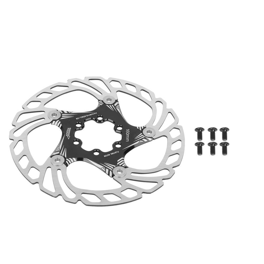 Schwarze Scheibenbremsbeläge Für Mountainbikes Aus Metall, 160 Mm Mit 5-loch-befestigung