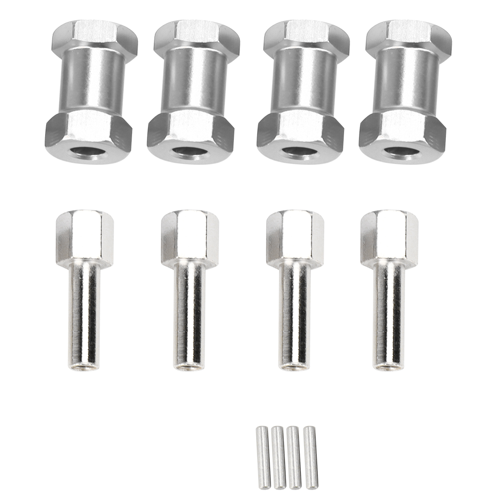 Stück 20-mm-verlängerungsstecker Aus Aluminiumlegierung Für 1/10 Rc-räder, 12-mm-sechskantantriebsadapter Für Buggy, Truggy, Truck Und Crawler
