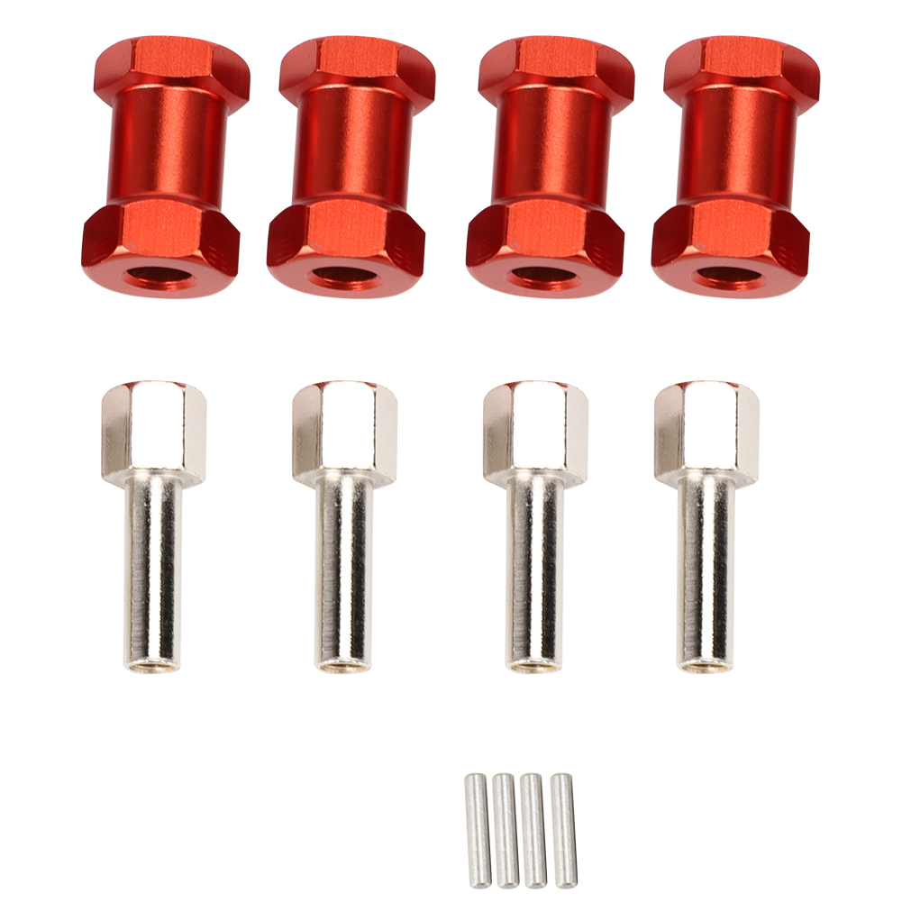 Stück 20 Mm Verlängerungsverbinder Aus Aluminiumlegierung Für 12 Mm Räder, Sechskantadapter Für 1/10 Rc-autos, Buggys, Trucks Und Crawler