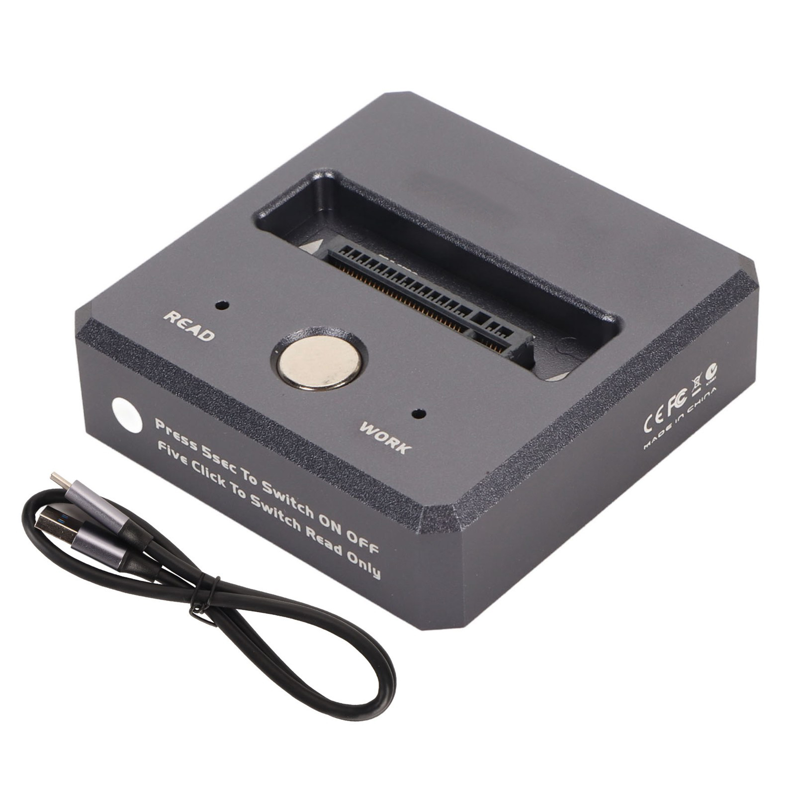 Nvme-zu-usb-3.2-gen2-10-gbit/s-dockingstation, M.2-ssd-laufwerk Mit Uasp- Und Trim-unterstützung, Usb-c-kompatibel Für Computer